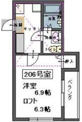 河原町駅 徒歩12分 2階の物件間取画像